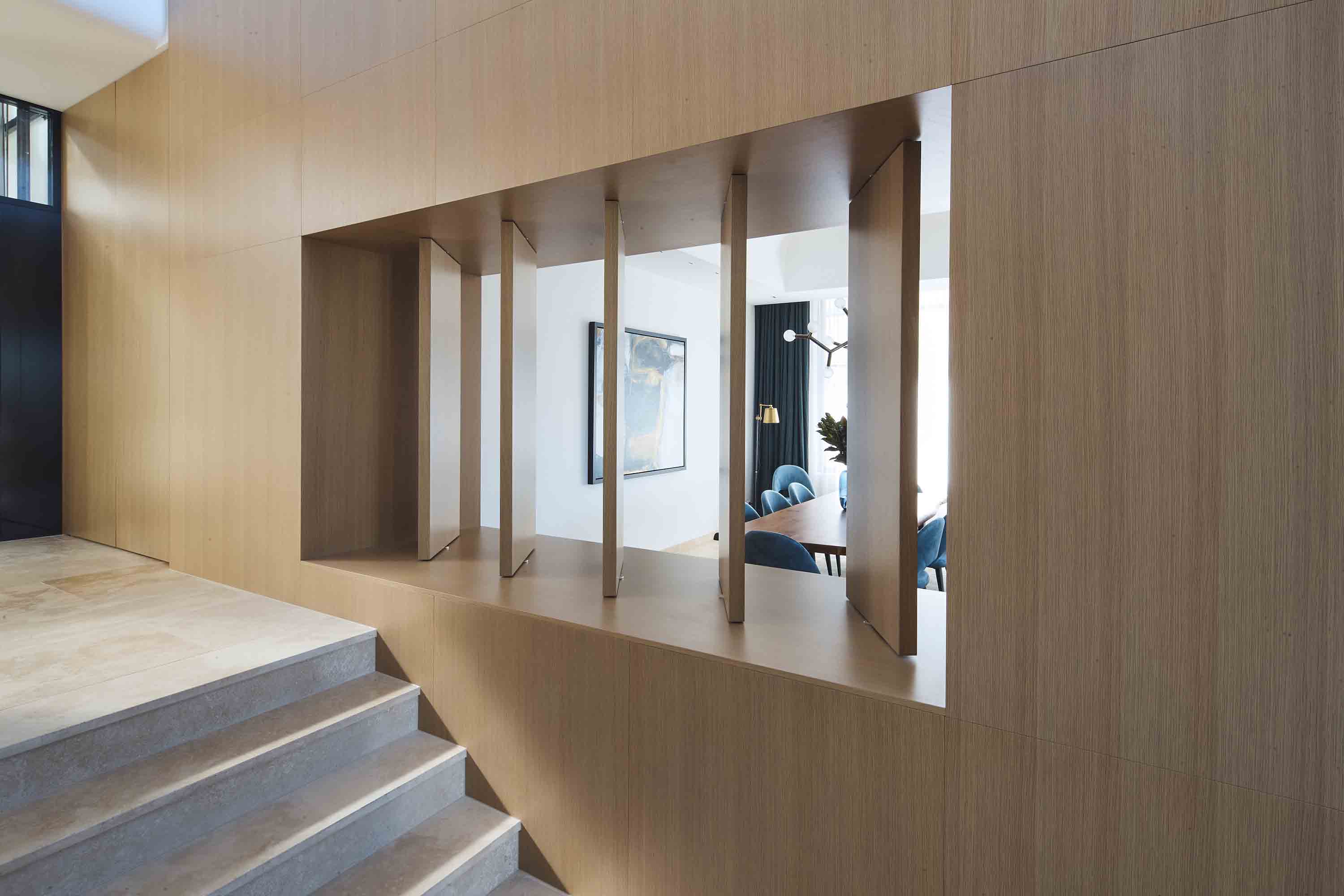 Pivoting louver doors by Space Joinery